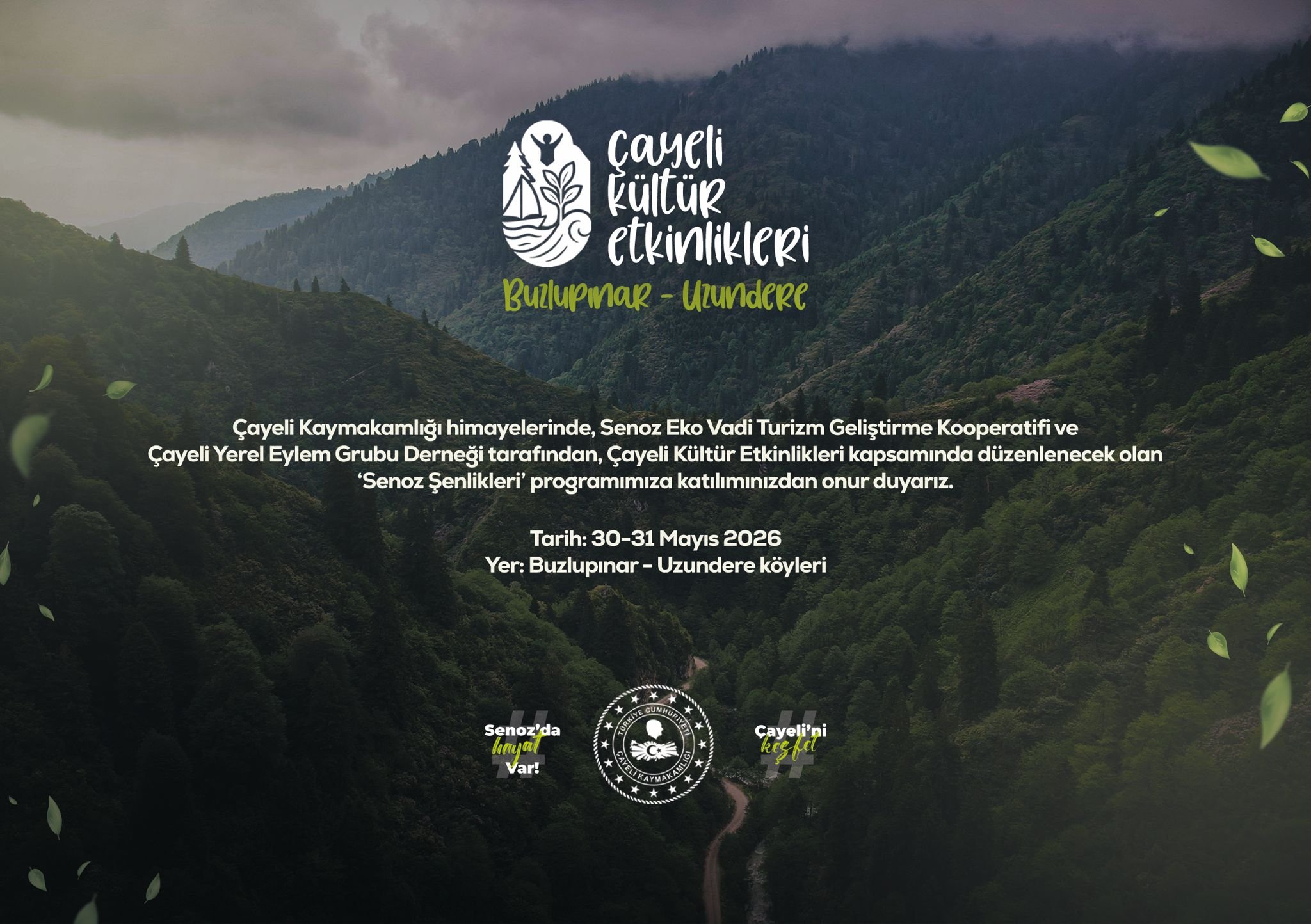 Rize Çayeli Senoz Vadisinde eko türizm başliyor. 